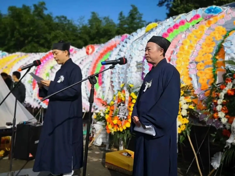 著名高功法师任法玖道长羽化仙蜕告别仪式在楼观台举行 - 道教新闻